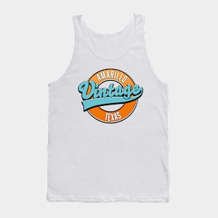 Amarillo Texas vintage logo Tank Top